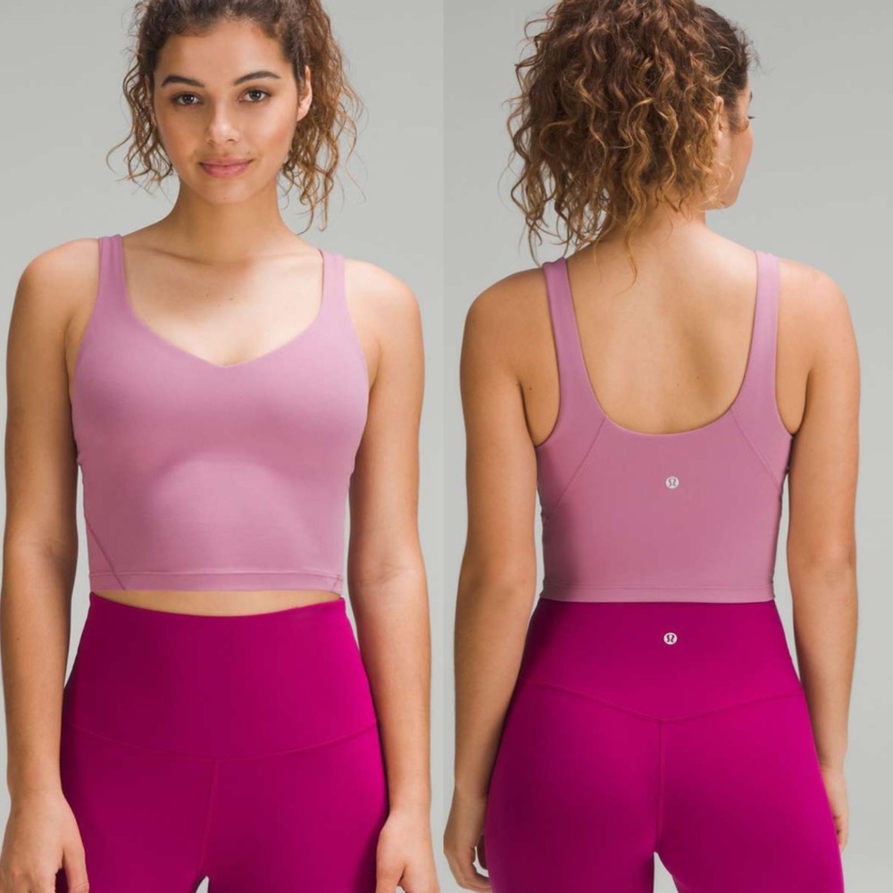 LULULEMON Align Tank Top Velvet Dust Pink Sports Bra Size 2
